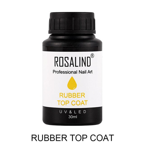 NEW  15ml & 30ml Rubber Nail Polish Base & Top Coat Nail Art Gel