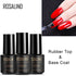 NEW 2PCS Top&Base Coat Gel Varnishes 7ml Transparent Nail Primer Set