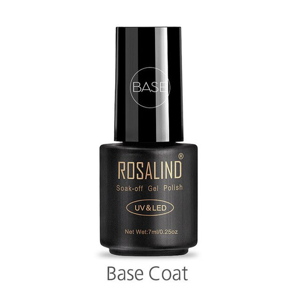 7ML Base&Top Gel Nail Polish Semi Permanent Tempered Top Rein Force Gel Rubber For Gel Varnishes Manicure Nail Art