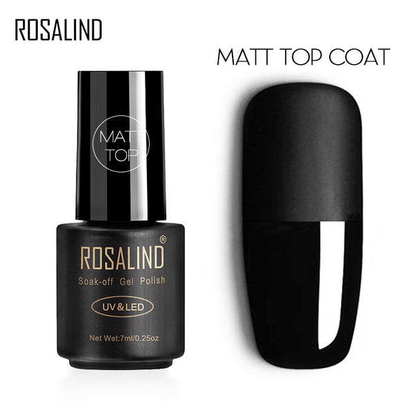 7ML Matt Gel Top Coat Gel For nail art UV Soak-Off Dull Frosted Surface Permanent Gel varnishes