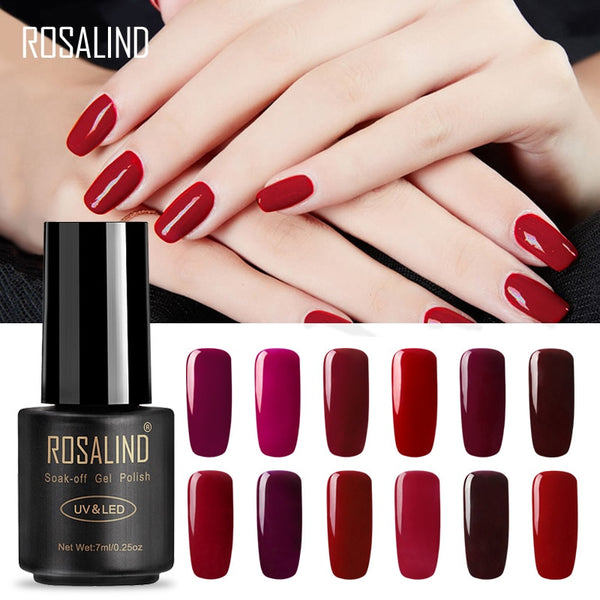 NEW 7ML RED Color Series Nail Gel Polish UV LED Soak off Gel Nail Polish