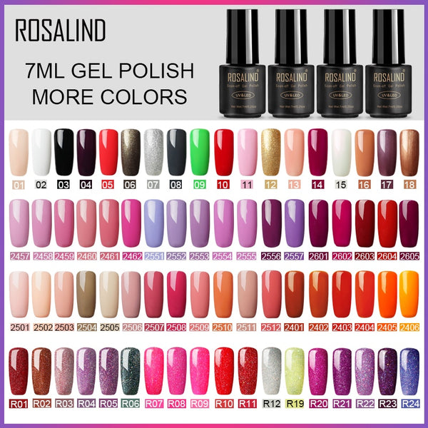 7ml Gel Polish Nail Art Gel Nail Polish Set For Manicure Soak Off White Primer Semi Permanent UV Gel Hybrid Lacquer