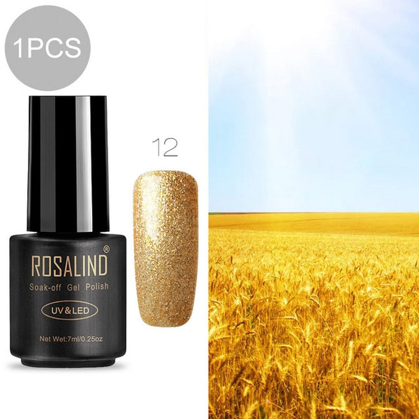 ROSALIND 7ml Gel nail polish Hybrid manicure Set For Poly gel painting art UV LED Lamp nail Gel Varinishes