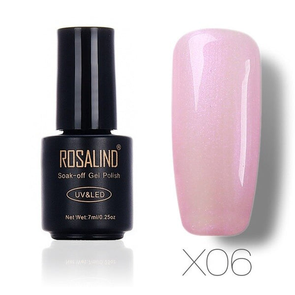 HOT  7ml  Pearl UV Nail Gel Polish Pure Color UV Soak Off Nail Polish Semi Vernis Permanent gel lacquer