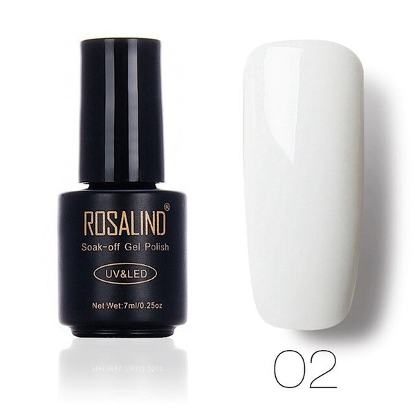ROSALIND Gel 1 7ml Solid Color 01-30 UV LED Glitter Gel Nail Polish Makeup High Quality Nail Art Semi Permanent gel lacquer