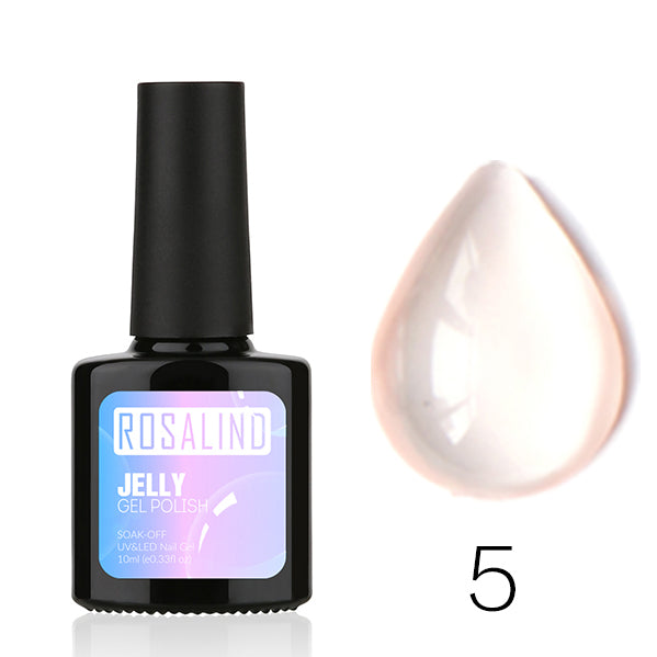 ROSALIND Gel 1S 10ml Opal Jelly Gel Nail Polish Soak Off Nail Art Nail Polish UV LED Semi Vernis Permanent gel lacquer
