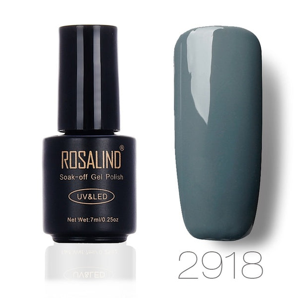 ROSALIND Gel 1S 7ML Gray Color Series Gel Nail Polish Magic Professional Varnish Soak Off UV Led Long-Lasting Nail Art Lacquer