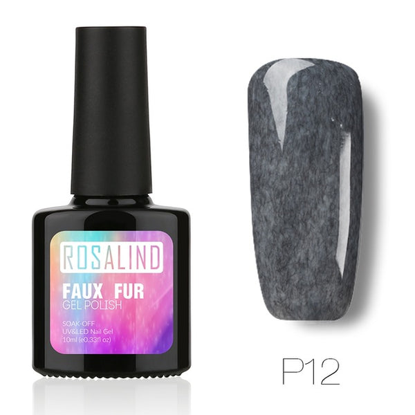 Gel 1s 10ML Faux Fur Effect Gel Nail Art Long-Lasting 3D Gel lacquer