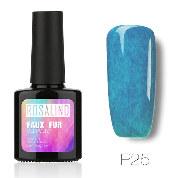 Gel 1s 10ML Faux Fur Effect Gel Nail Art Long-Lasting 3D Gel lacquer