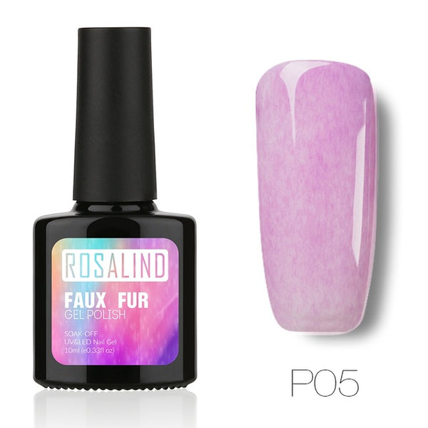 Gel 1s 10ML Faux Fur Effect Gel Nail Art Long-Lasting 3D Gel lacquer