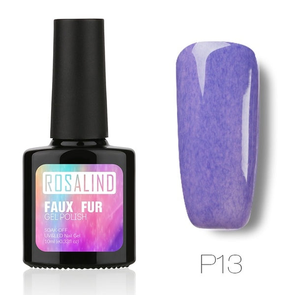Gel 1s 10ML Faux Fur Effect Gel Nail Art Long-Lasting 3D Gel lacquer