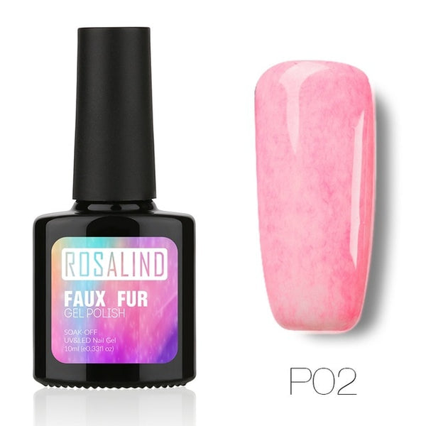 Gel 1s 10ML Faux Fur Effect Gel Nail Art Long-Lasting 3D Gel lacquer
