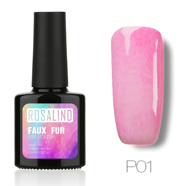 Gel 1s 10ML Faux Fur Effect Gel Nail Art Long-Lasting 3D Gel lacquer