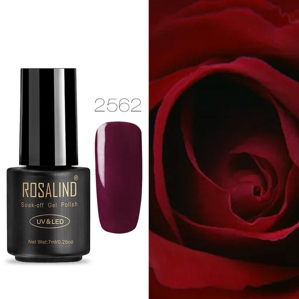 ROSALIND Nail Gel Polish 7ML Hybrid Nail Art Semi Permanent gel varnishes Soak Off Top White Gel Lacquer