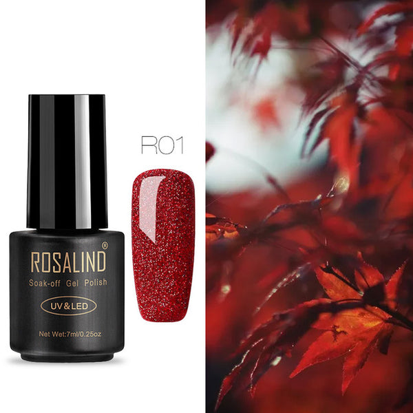 ROSALIND Nail Gel Polish 7ML Hybrid Nail Art Semi Permanent gel varnishes Soak Off Top White Gel Lacquer