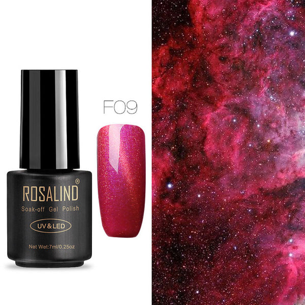 ROSALIND Nail Gel Polish 7ML Hybrid Nail Art Semi Permanent gel varnishes Soak Off Top White Gel Lacquer
