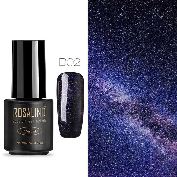 ROSALIND Nail Gel Polish 7ML Hybrid Nail Art Semi Permanent gel varnishes Soak Off Top White Gel Lacquer