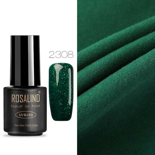 ROSALIND Nail Gel Polish 7ML Hybrid Nail Art Semi Permanent gel varnishes Soak Off Top White Gel Lacquer