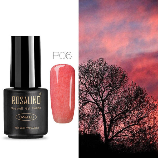 ROSALIND Nail Gel Polish 7ML Hybrid Nail Art Semi Permanent gel varnishes Soak Off Top White Gel Lacquer