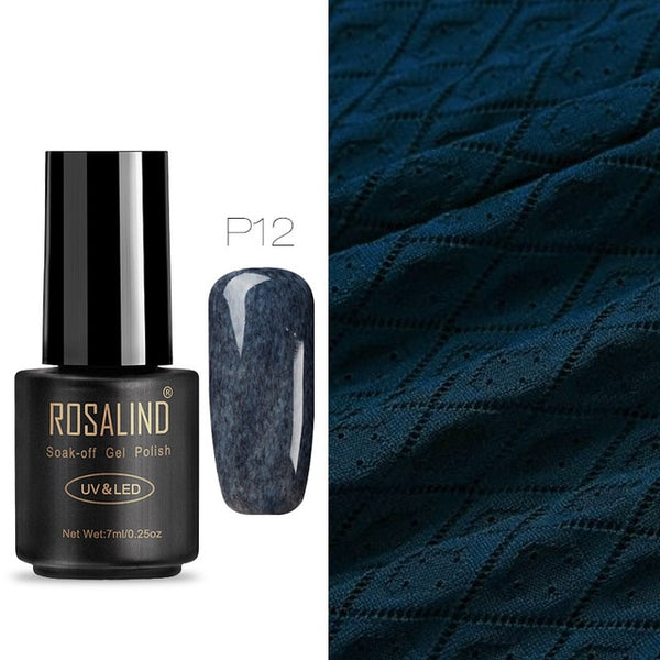 ROSALIND Nail Gel Polish 7ML Hybrid Nail Art Semi Permanent gel varnishes Soak Off Top White Gel Lacquer