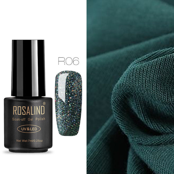 ROSALIND Nail Gel Polish 7ML Hybrid Nail Art Semi Permanent gel varnishes Soak Off Top White Gel Lacquer
