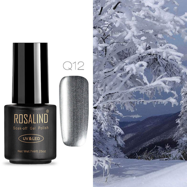 ROSALIND Nail Gel Polish 7ML Hybrid Nail Art Semi Permanent gel varnishes Soak Off Top White Gel Lacquer