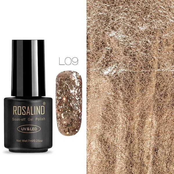 ROSALIND Nail Gel Polish 7ML Hybrid Nail Art Semi Permanent gel varnishes Soak Off Top White Gel Lacquer