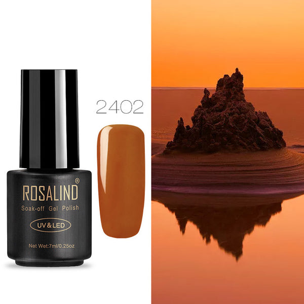 ROSALIND Nail Gel Polish 7ML Hybrid Nail Art Semi Permanent gel varnishes Soak Off Top White Gel Lacquer
