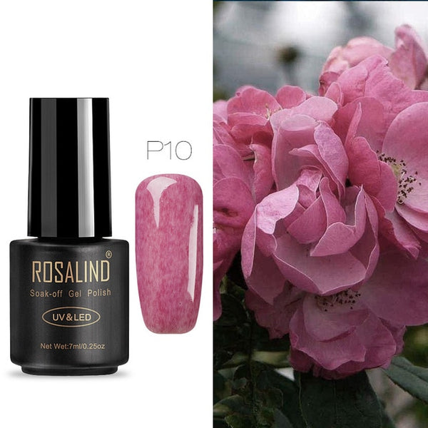 ROSALIND Nail Gel Polish 7ML Hybrid Nail Art Semi Permanent gel varnishes Soak Off Top White Gel Lacquer