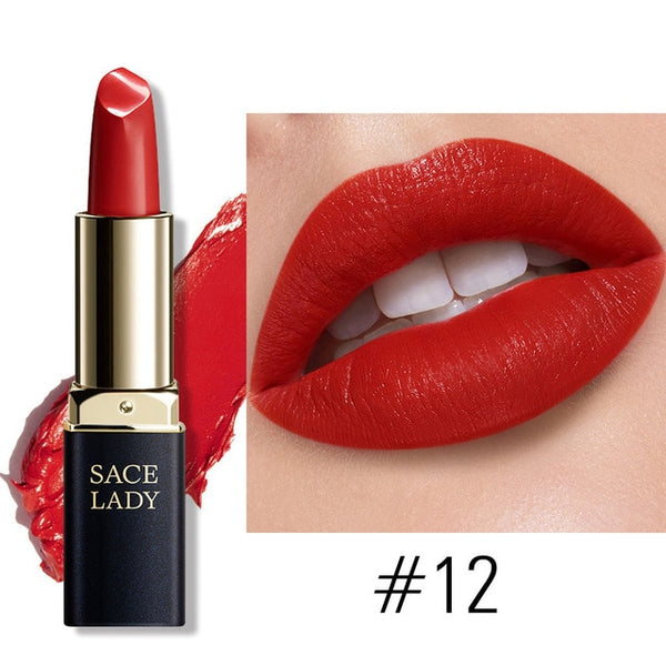 18 Colors Silky Matte Lipstick Makeup Waterproof Nude Velvet Lip Stick Make Up Smooth High Pigmented Texture Cosmetic
