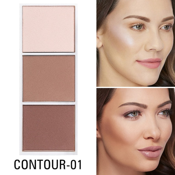 HIGH QUALITY 4 Colors Highlighter Palette Makeup Face Contour Powder Bronzer Make Up Professional