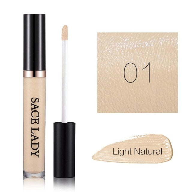 SACE LADY Full Cover Liquid Concealer Makeup For Face Eye Dark Circles Corrector Cream Make Up Facial Base Natural Cosmetic