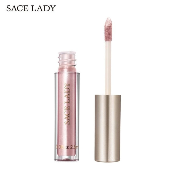 Glitter Lipstick Liquid Makeup Waterproof Metallic Lip Gloss Long Lasting Shimmer Metal Make Up Beauty Sexy Cosmetic