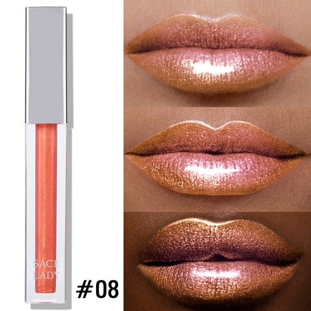 High Shine Lip Lacquer Makeup Smooth Build able Intense Glitter Lip Gloss Beauty Sexy Make Up