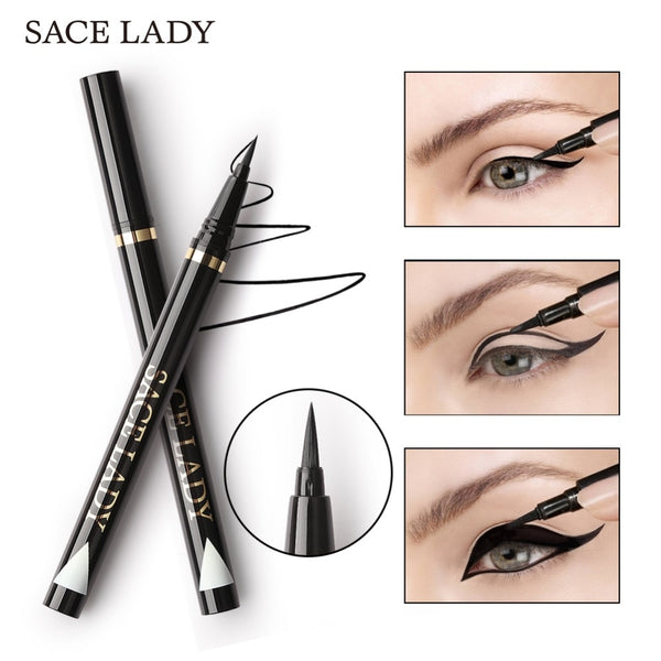 SACE LADY Liquid Eyeliner Pencil Waterproof Smooth Make Up Long-lasting Eye Liner Big Eyes Makeup Fast Dry Cat Eye Cosmetic Tool