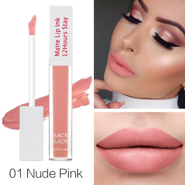 Matte Lipstick Makeup 23 Color Long Lasting Liquid Lip Stick Nude Lip Tint Make Up
