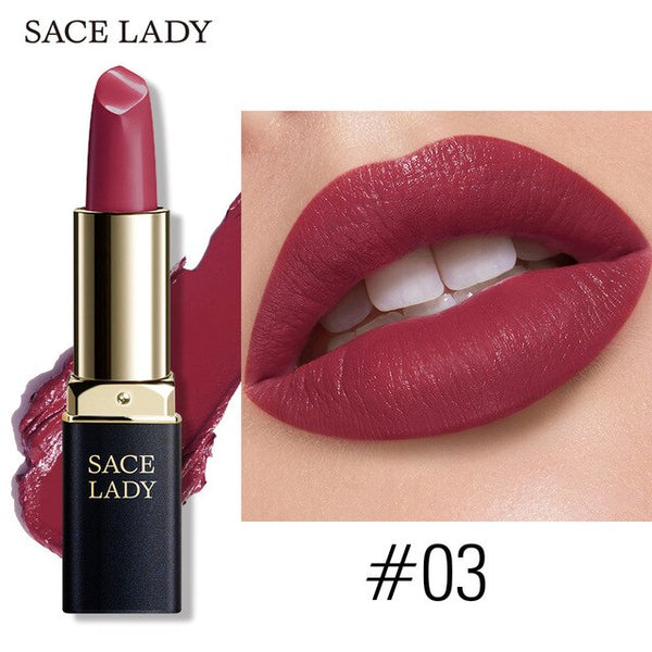 Makeup Waterproof Nude Lip Stick Make Up 18 Colors Pigmented Lipsticks Mate Beauty