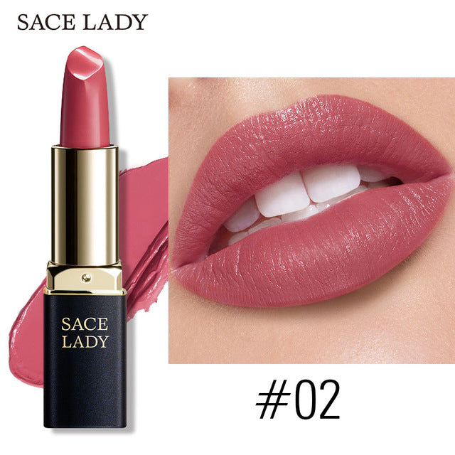 Makeup Waterproof Nude Lip Stick Make Up 18 Colors Pigmented Lipsticks Mate Beauty