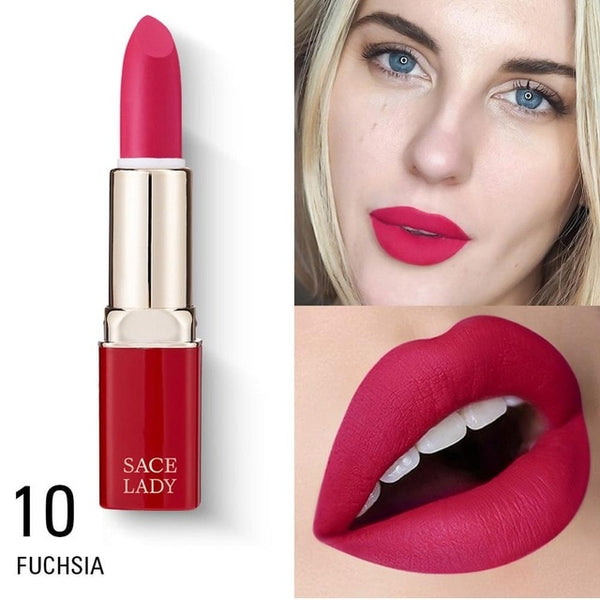 Matte Lipstick Waterproof Makeup Professional Nude Lip Stick Long Lasting Make Up