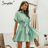 women dress Short sleeve A-line casual