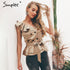 Sexy one shoulder women tops