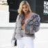 Hot coat women Short furry fake fur winter