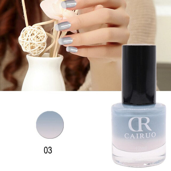 Vernis à ongles brillant parfait 12 ml vernis à ongles beauté séchage rapide couleur température changée vernis à ongles 26 couleur merveilleuse