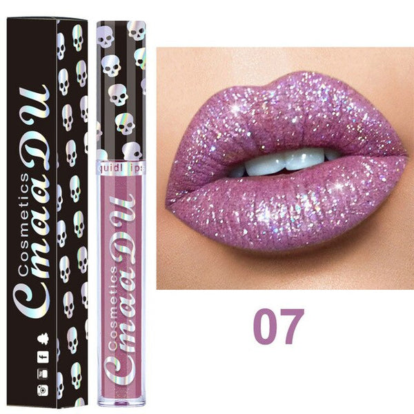 Waterproof Cosmetics Lipstick Hot Fashion Sexy 8 Colors Nude Metallic Matte Velvet Glossy Lip-gloss Lipstick Lip Cream Beauty