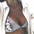 Women Fashion Necklace  Beach Charm Silver Crystal Pendant Choker