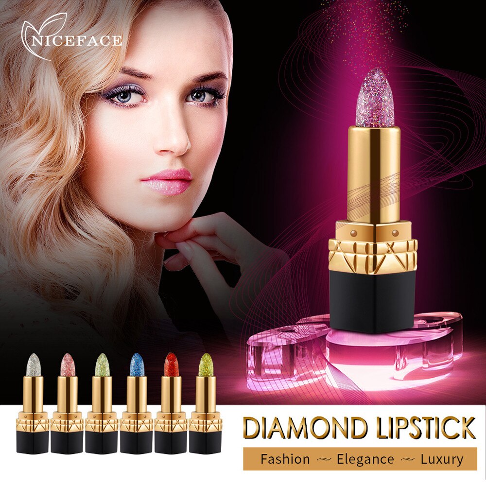 Women's Fashion Long-lasting Waterproof Lipstick Lip Gloss Temperature Color Change Lip Moisturizing Care Makeup Beauty